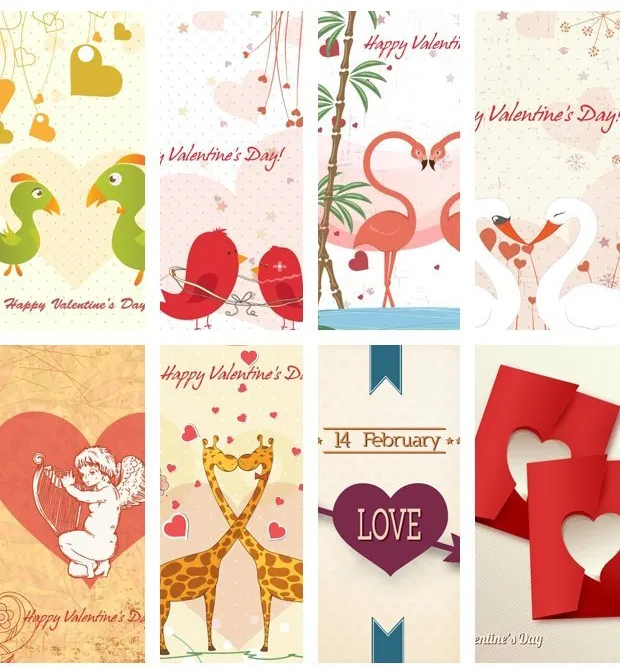 Collage Of Love Illustrations
