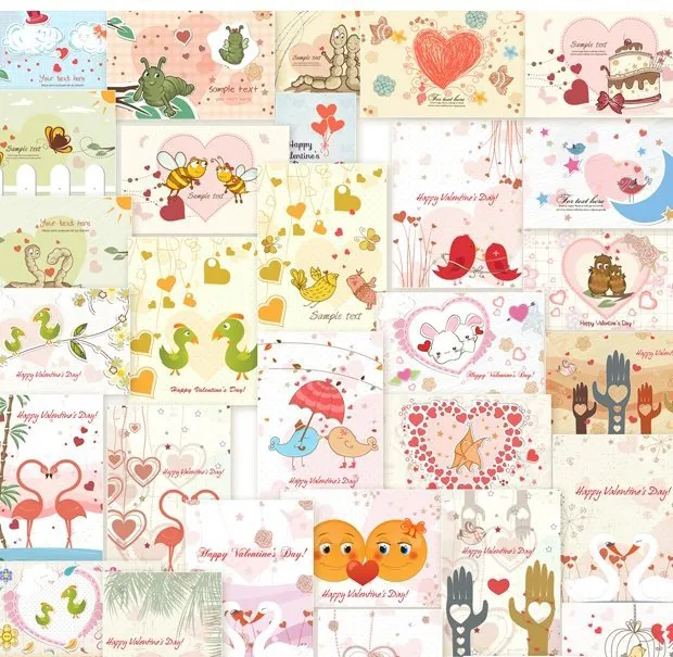 Collage Of Love Illustrations