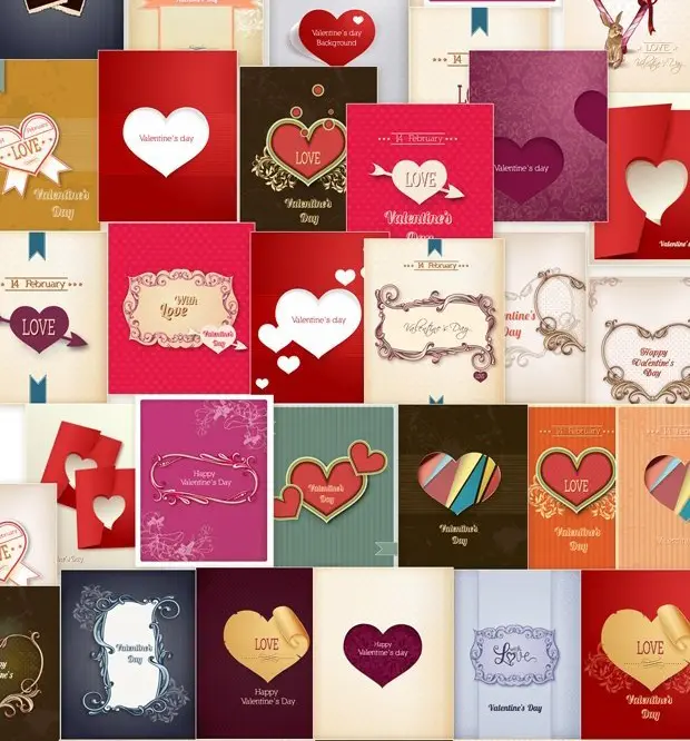 Collage Of Love Illustrations