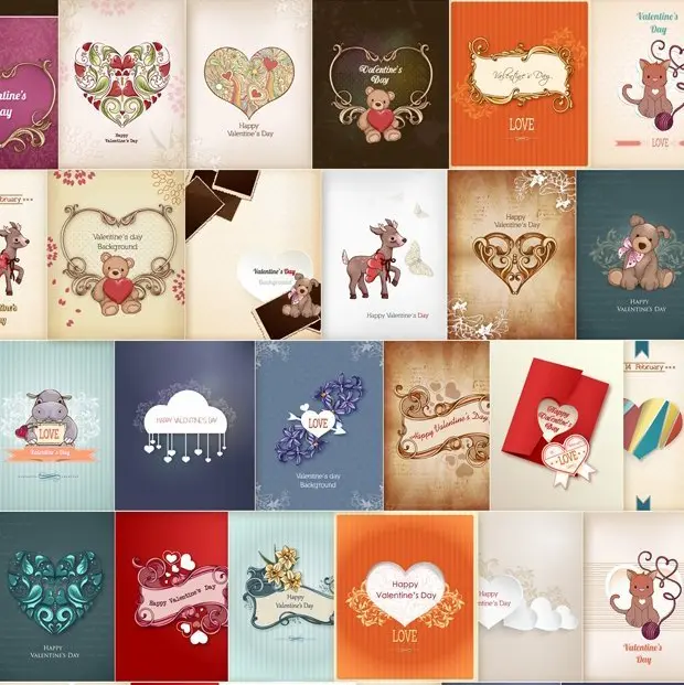 Collage Of Love Illustrations