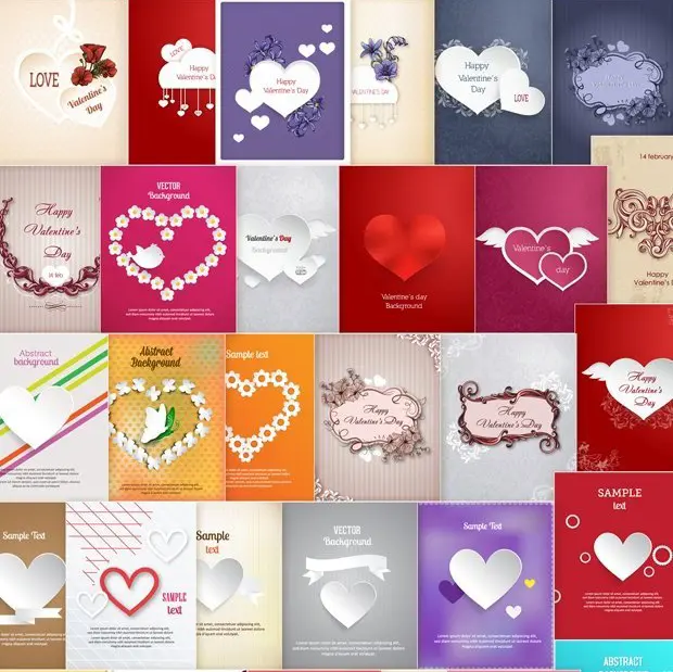 Collage Of Love Illustrations