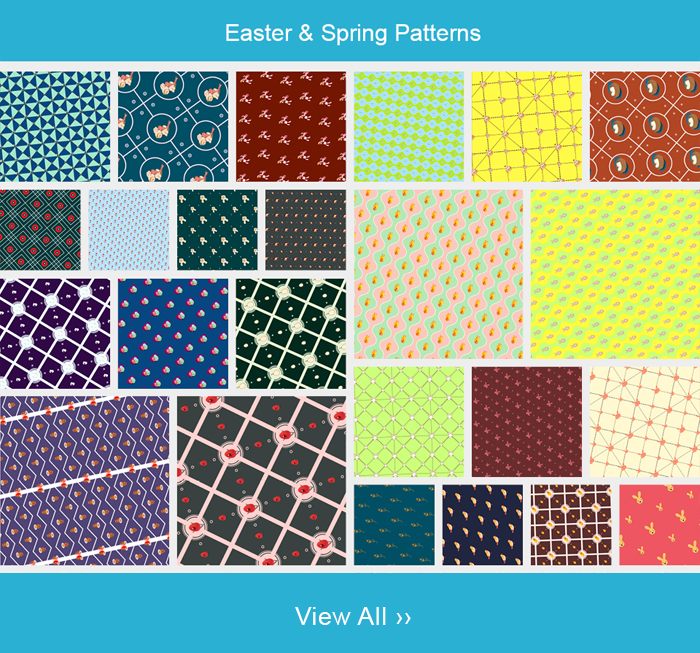 Easter & Spring patterns collage 