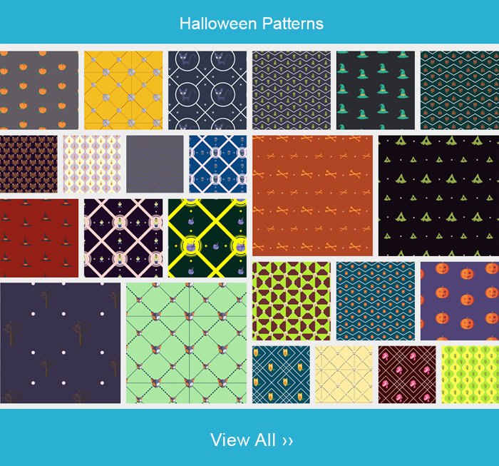 Halloween patterns collage