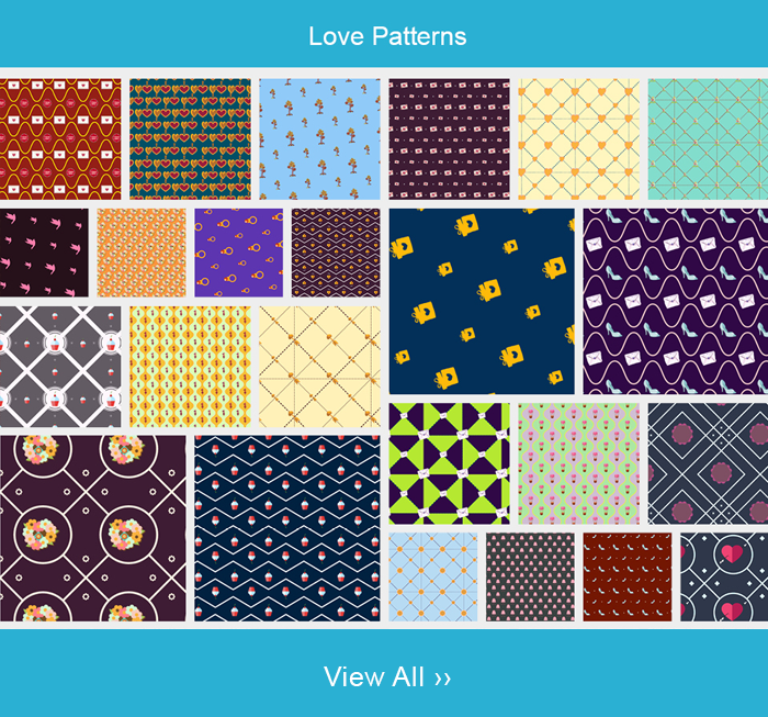 Love patterns collage