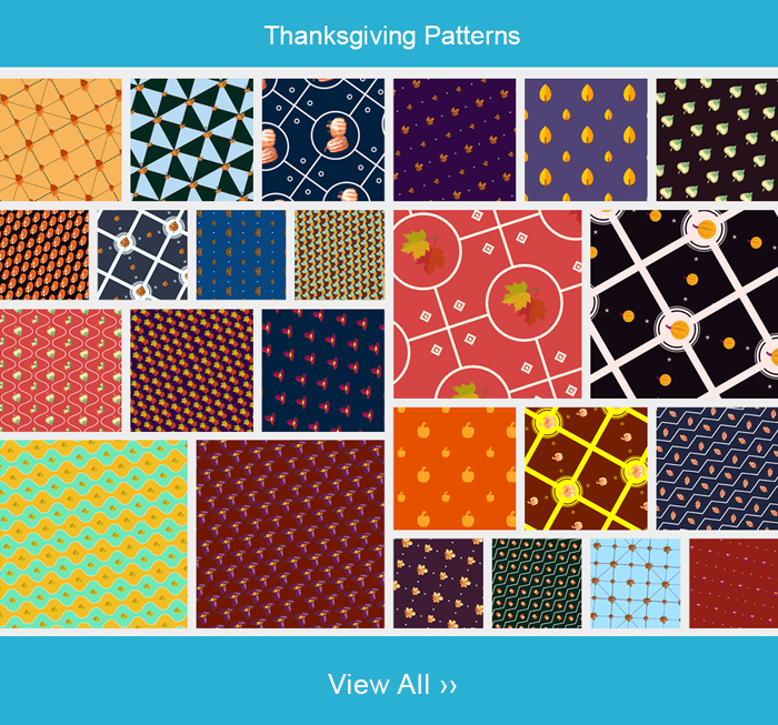 Thanksgiving patterns collage