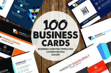 100 Business Cards Bundle with an Extended License - Only $15