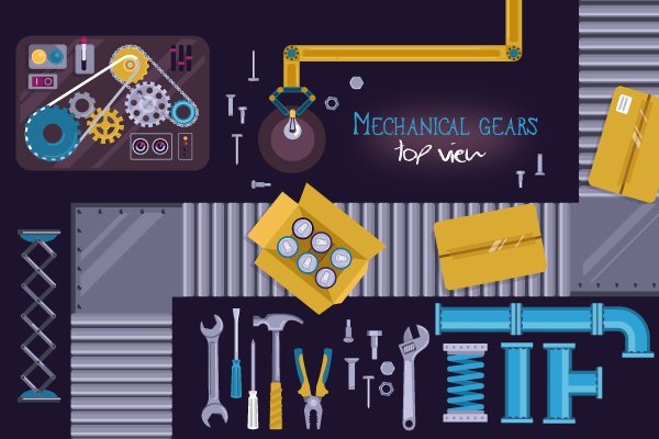 mechanical-gears-vector-elements