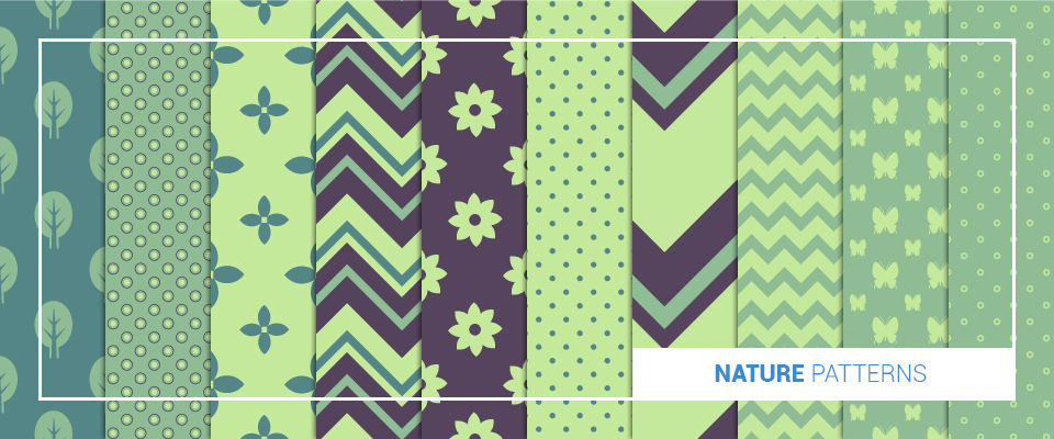 A preview of nature patterns from the bundle