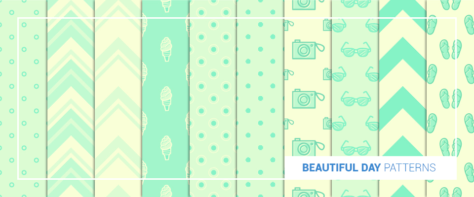 A preview of beautiful day background patterns from the bundle