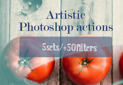 50 Artistic Photoshop Actions - Only $17.99