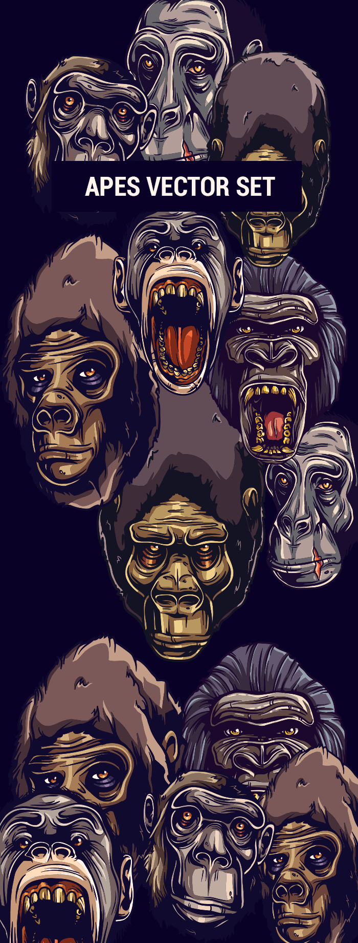 apes-vector-set preview