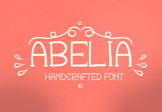 Abelia – Handcrafted Font