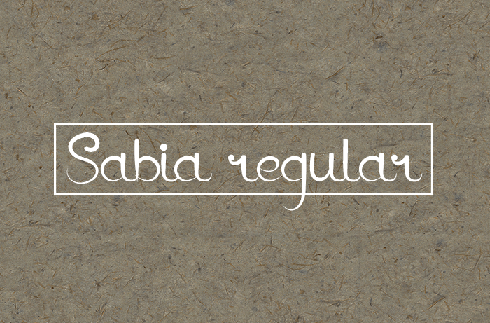 Sabia Regular Font