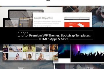 100 Premium WP Themes, Bootstrap Templates, HTML5 Apps & More – <del>Only $40</del> $29