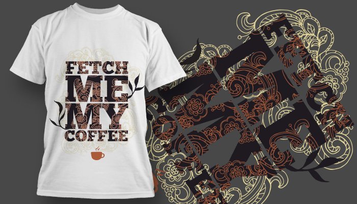 black and golden tshirt design preview with intricate design