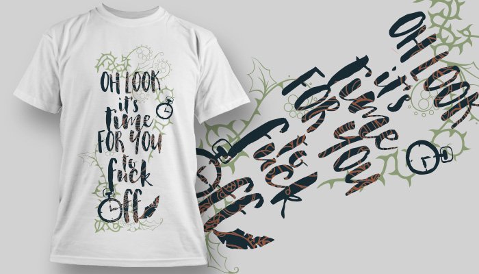 black and green t-shirt design preview with intricate design