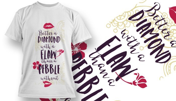 black and gold tshirt design preview with intricate red design