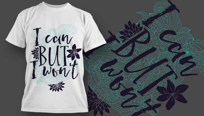 Typography tshirt design preview with blue designs top notch t-shirt designs