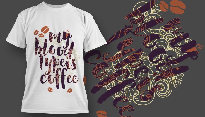 brown t-shirt design
