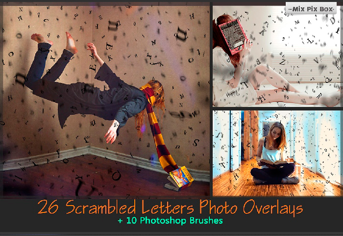 scrambled letter photo overlays previewA