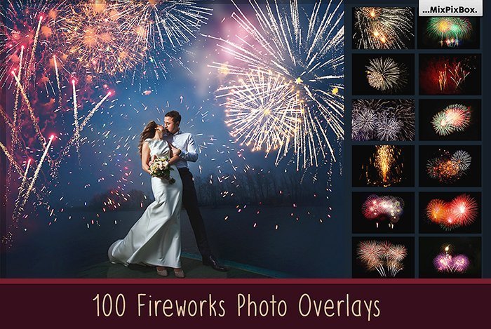 Fireworks photo overlays
