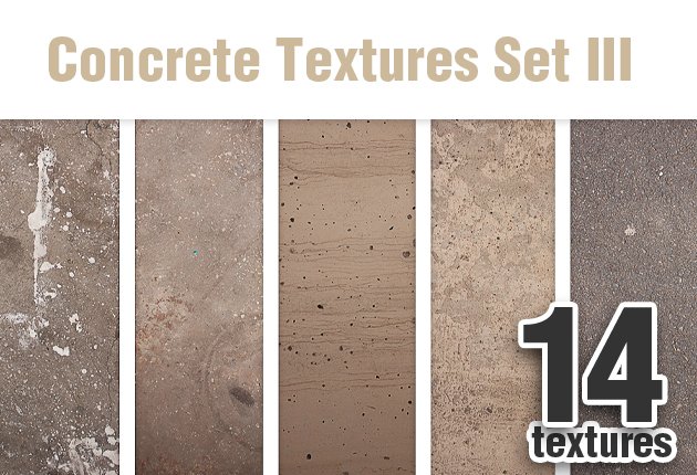 High resolution concrete textures