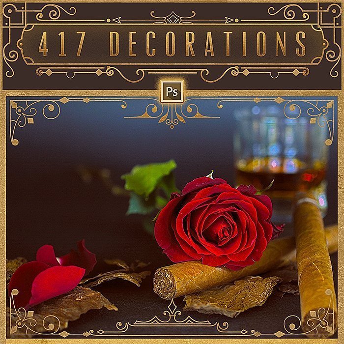 art deco pack borders preview