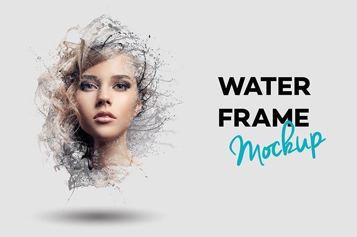water frame mockup water frame mockup