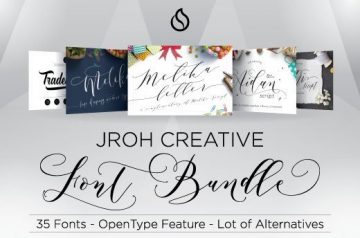JROH Creative Font Bundle To Make Your Designs Amazingly Creative-Only $19