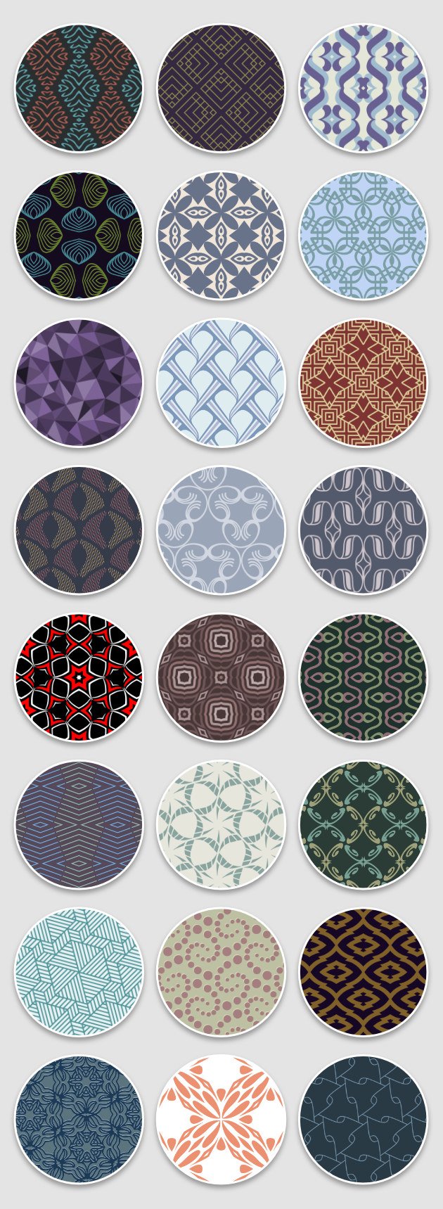 seamless vector patterns collage