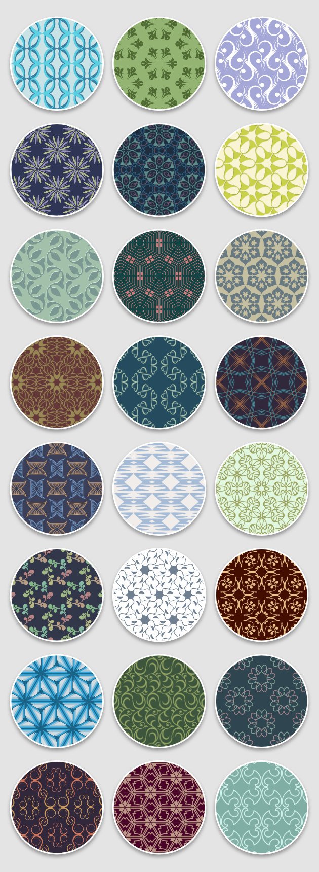 seamless vector patterns collage