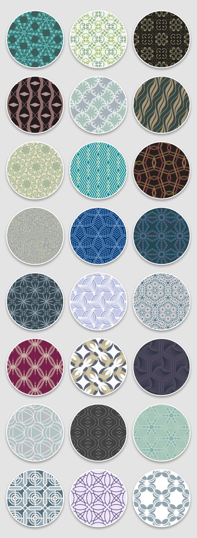 seamless vector patterns collage