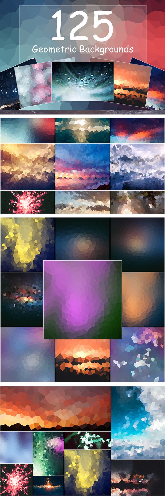  geometric patterns collage