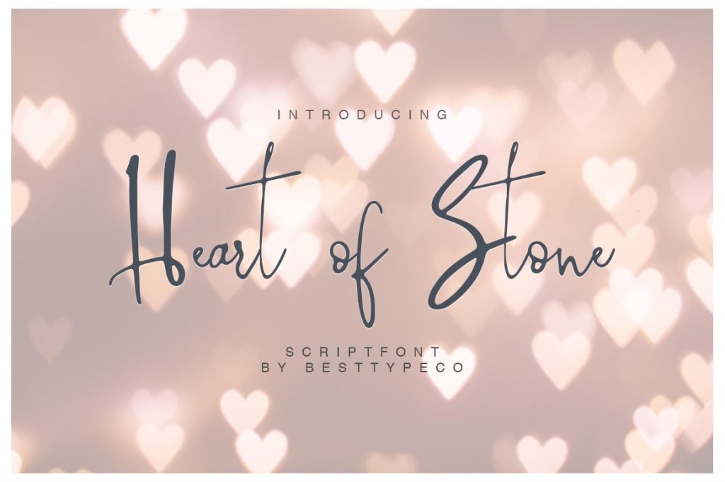 heart of stone - wanderlust font