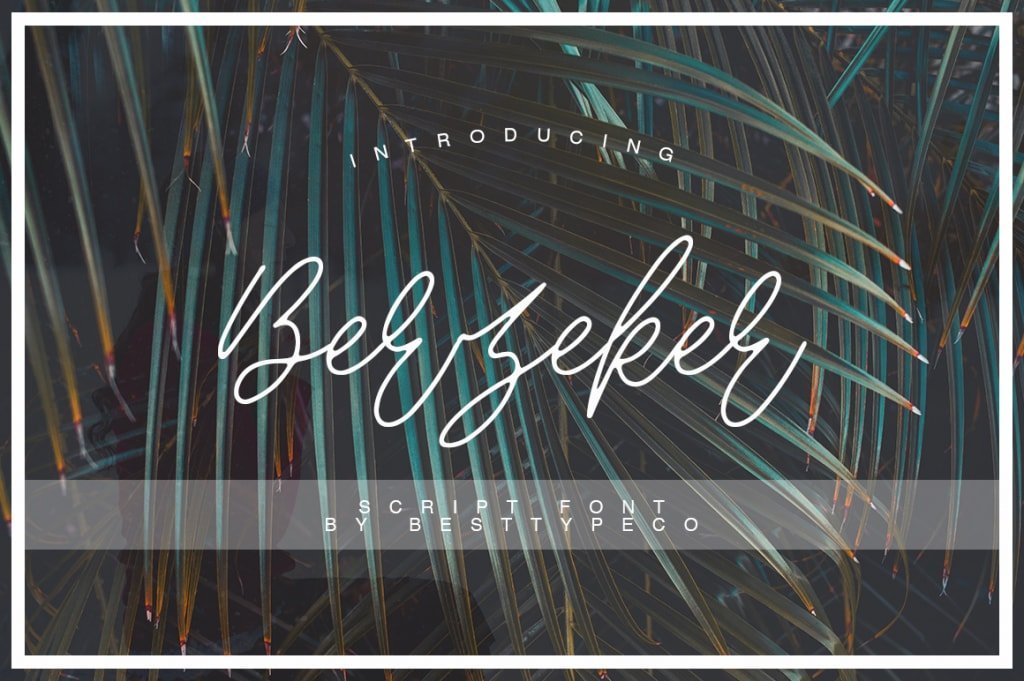 berzeker wanderlust font berzeker wanderlust font