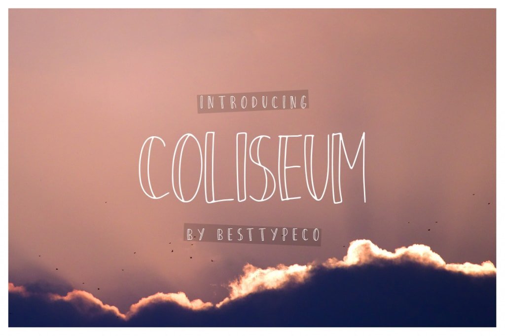 coliseum wanderlust font coliseum wanderlust font