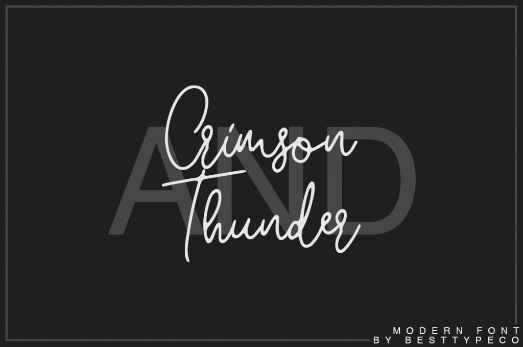 crimson thunder font preview crimson thunder preview