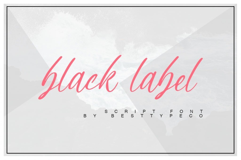 black label font preview black label preview