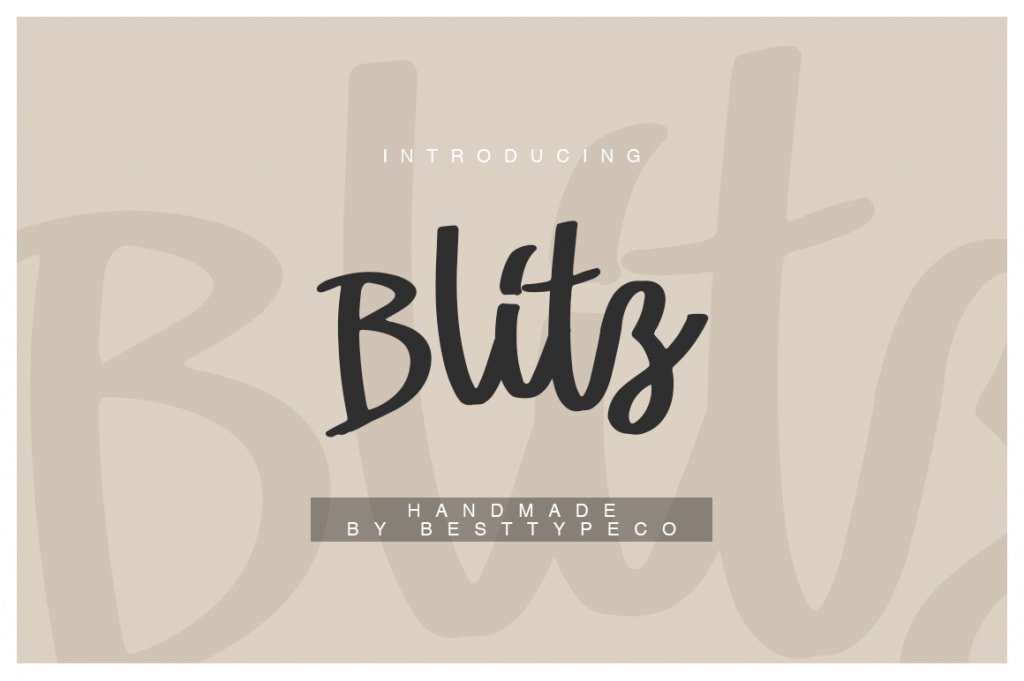 blitz font preview blitz preview