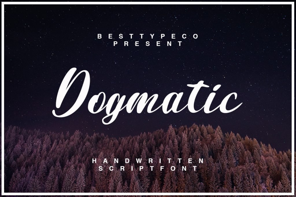 Dogmatic-Handwritten-Script-Fonts