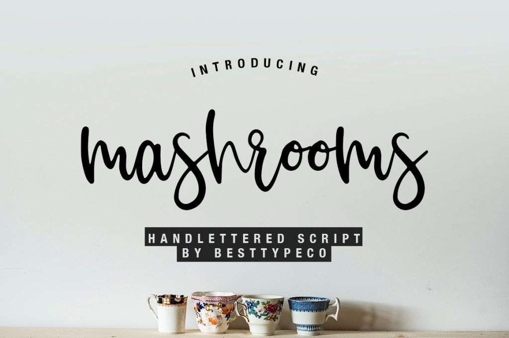 Mushrooms font