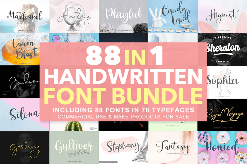88 in 1 Creative Fonts