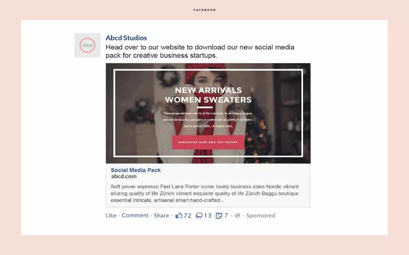Facebook banners previews