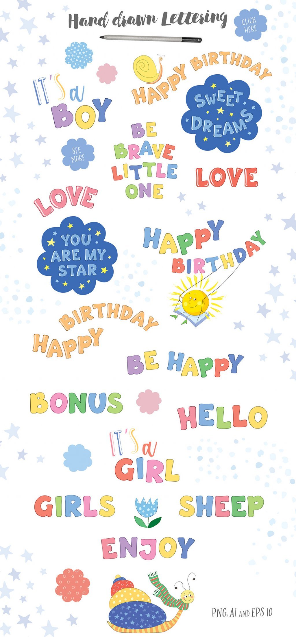 handwritten lettering