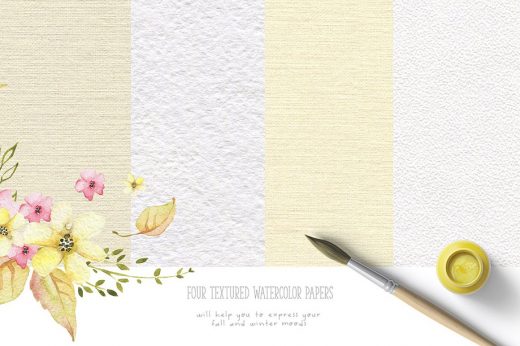 cute textured watercolor papers