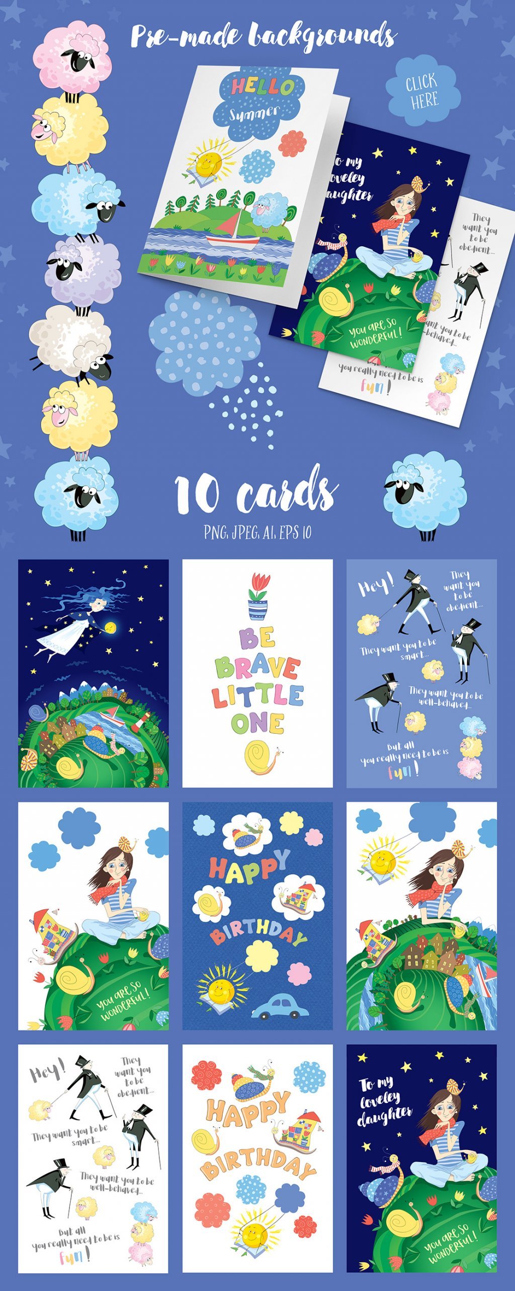 pre made backgrounds