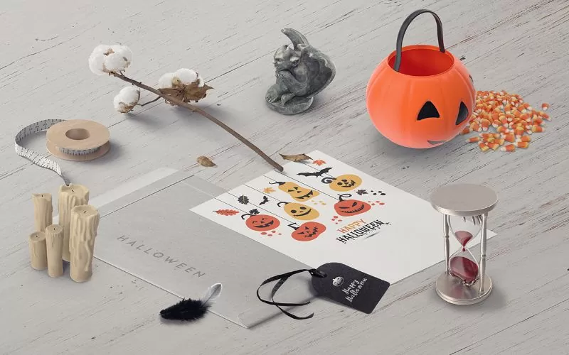 Halloween scene creator mockups Halloween scene creator mockups