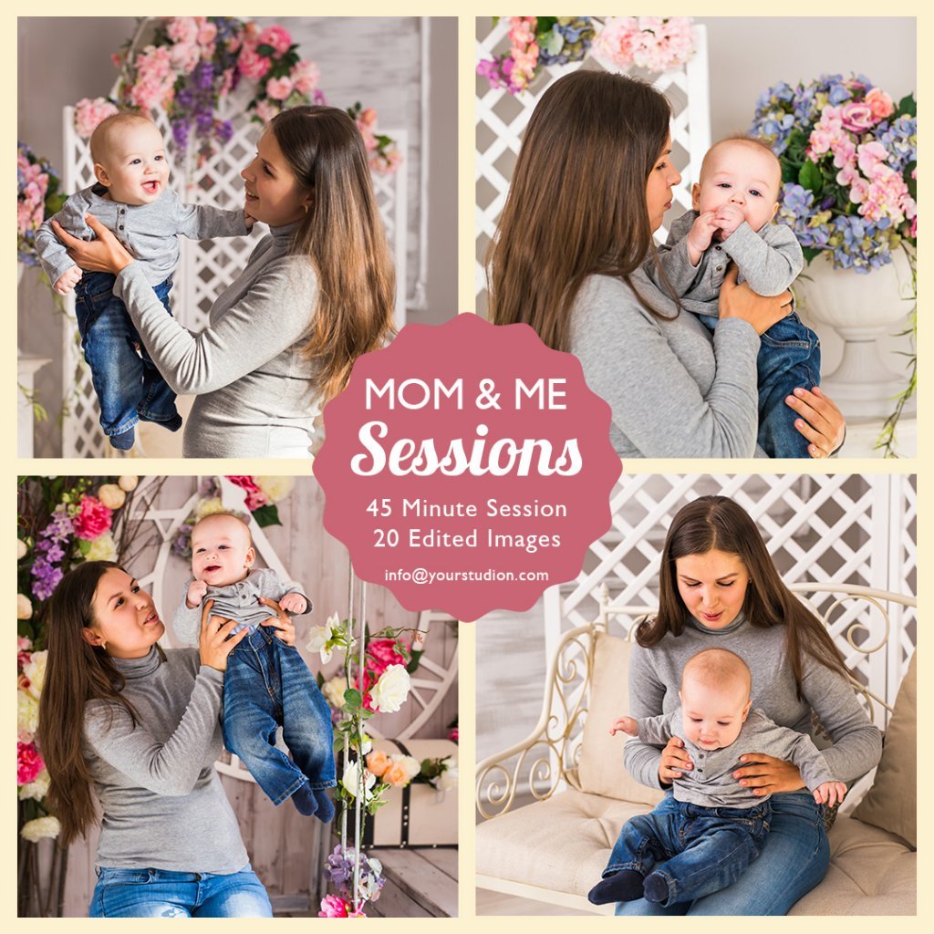 high quality Instagram Template - Mom & me sessions poster