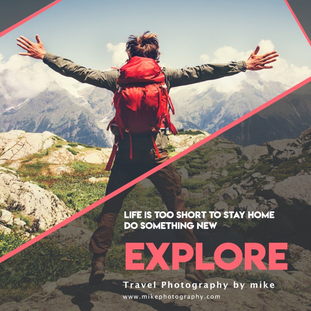 Instagram Template - travel photography - 2
