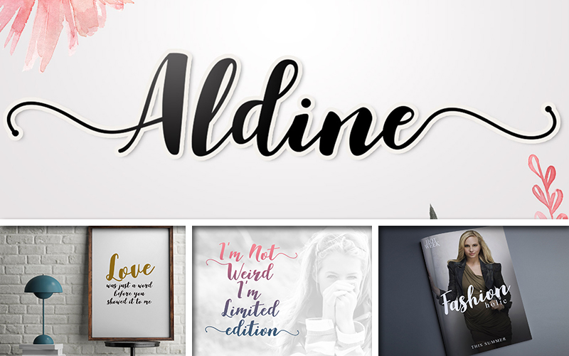 Aldine fonts preview